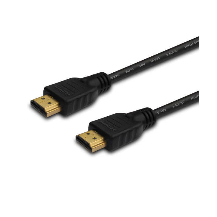 Savio CL-38 cabo HDMI 15 m HDMI Type A (Standard) Preto