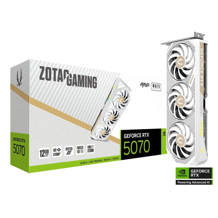 Gráfica Zotac GAMING GeForce RTX 5070 AMP NVIDIA 12 GB GDDR7
