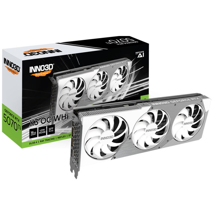 Gráfica INNO3D GeForce RTX 5070 Ti X3 OC WHITE NVIDIA 16 GB GDDR7
