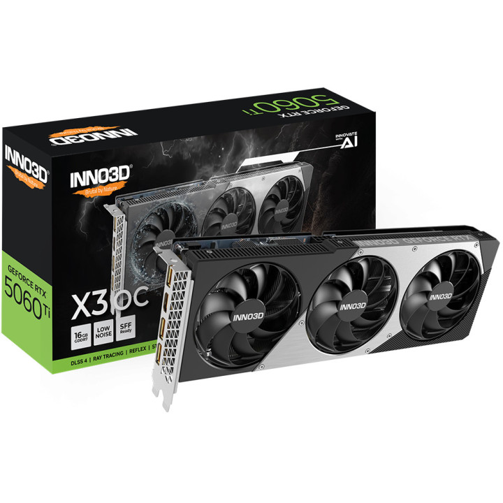 Gráfica INNO3D GeForce RTX 5060 Ti X3 OC NVIDIA 16 GB GDDR7