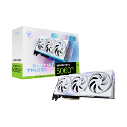 Gráfica MSI GAMING GeForce RTX 5060 TI 16G TRIO OC WHITE NVIDIA 16 GB