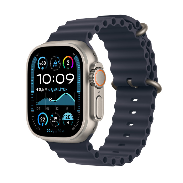 Apple Watch Ultra 2 OLED 49 mm Digital 410 x 502 pixels Ecrã táctil 4G Titânio Wi-Fi GPS