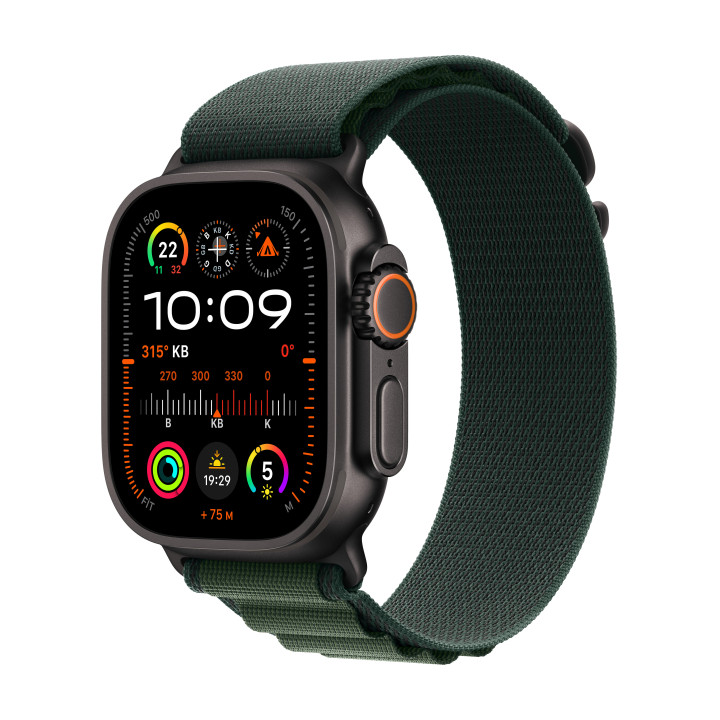 Apple Watch Ultra 2 OLED 49 mm Digital 410 x 502 pixels Ecrã táctil 4G Preto Wi-Fi GPS