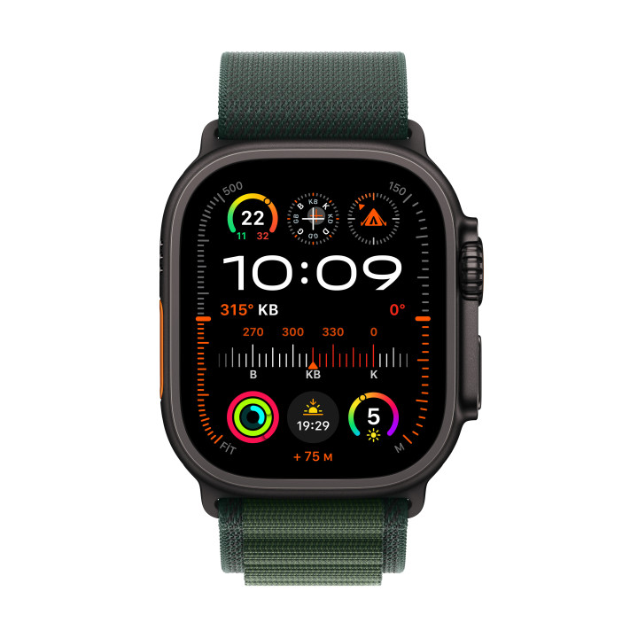 Apple Watch Ultra 2 OLED 49 mm Digital 410 x 502 pixels Ecrã táctil 4G Preto Wi-Fi GPS