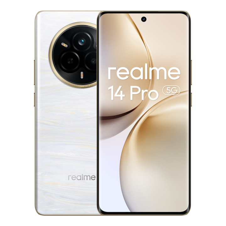 realme 14 Pro 5G 17,2 cm (6.77") Dual SIM Android 15 USB Type-C 12 GB 512 GB 6000 mAh Branco