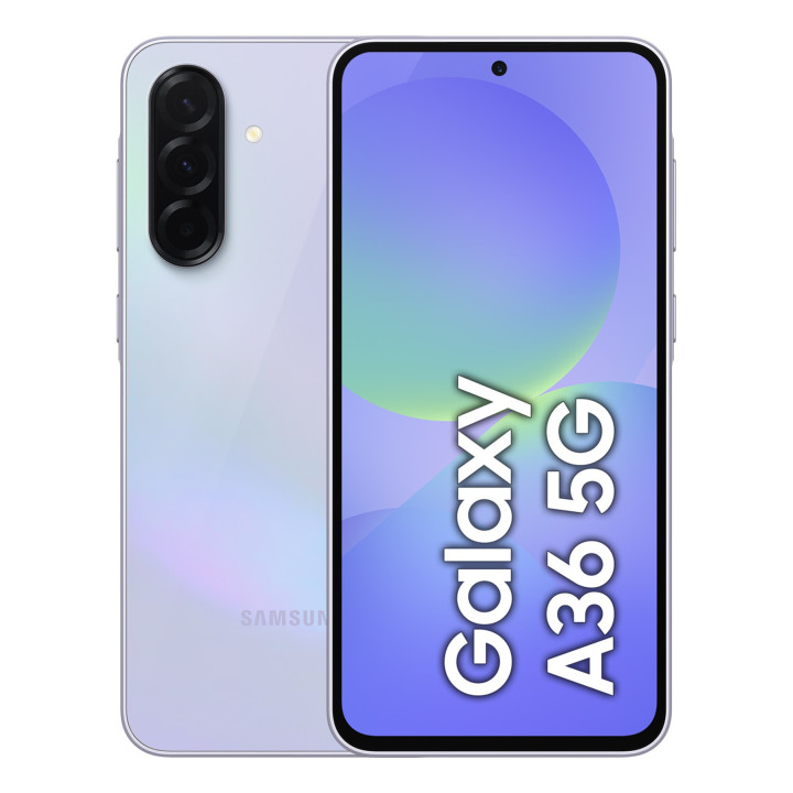 Samsung Galaxy A36 17 cm (6.7") Dual SIM Android 15 5G USB Type-C 8 GB 256 GB 5000 mAh Lavanda