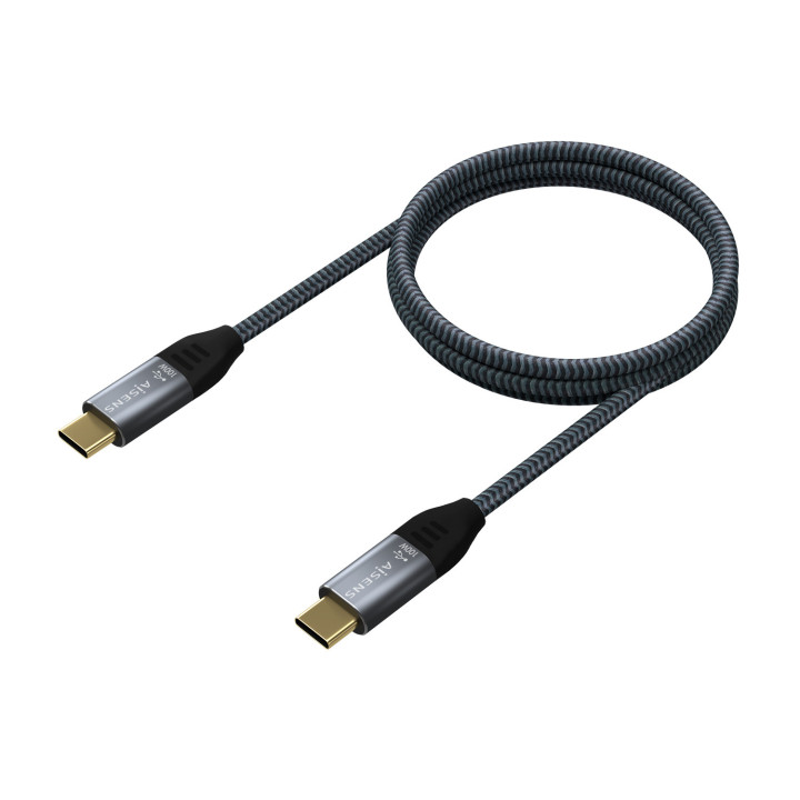 AISENS A107-0670 cabo USB USB4 Gen 2x2 0,6 m USB C Cinzento