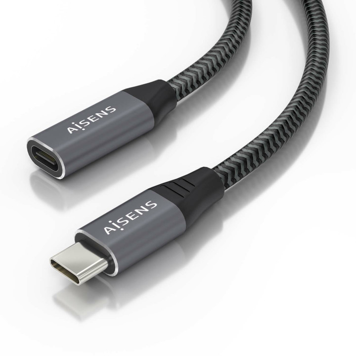 AISENS A107-0636 cabo USB USB 3.2 Gen 2x2 2 m USB C Cinzento