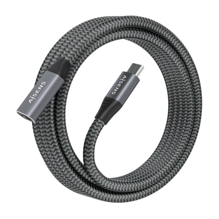 AISENS A107-0636 cabo USB USB 3.2 Gen 2x2 2 m USB C Cinzento
