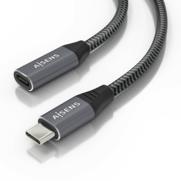 AISENS A107-0761 cabo USB USB 3.2 Gen 2x2 1,5 m USB C Cinzento