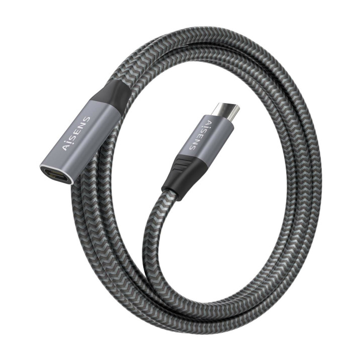 AISENS A107-0761 cabo USB USB 3.2 Gen 2x2 1,5 m USB C Cinzento