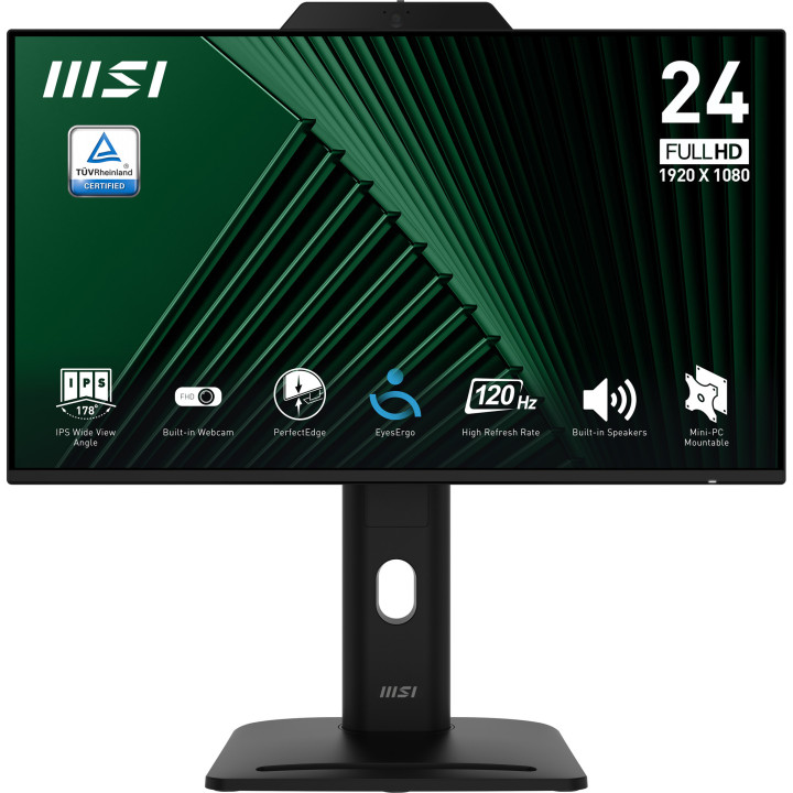 MSI Pro MP242PMG monitor de ecrã 60,5 cm (23.8") 1920 x 1080 pixels Full HD LCD Preto