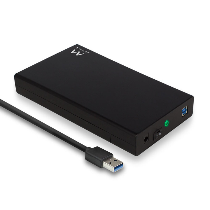 Caixa Externa 3.5" Ewent EW7056 USB 3.2 Gen 1 SATA 3 Preta