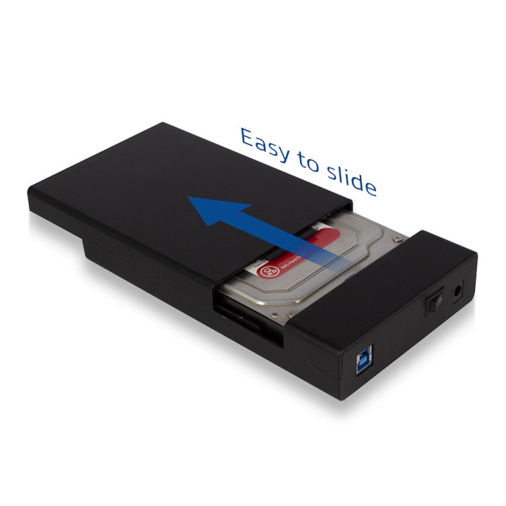 Caixa Externa 3.5" Ewent EW7056 USB 3.2 Gen 1 SATA 3 Preta