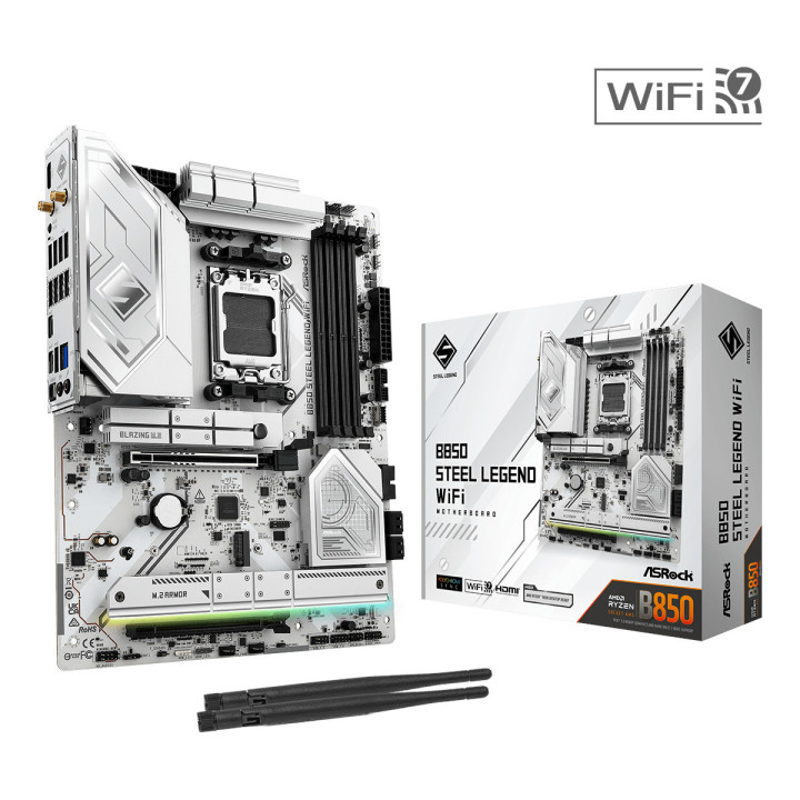 Motherboard Asrock B850 Steel Legend WiFi AMD B850 AM5 ATX