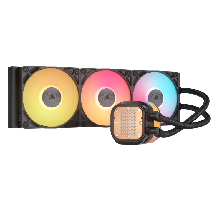 Corsair iCUE LINK TITAN 360 RX LCD Processador Arrefecimento a ar 12 cm Preto 1 unidade(s)