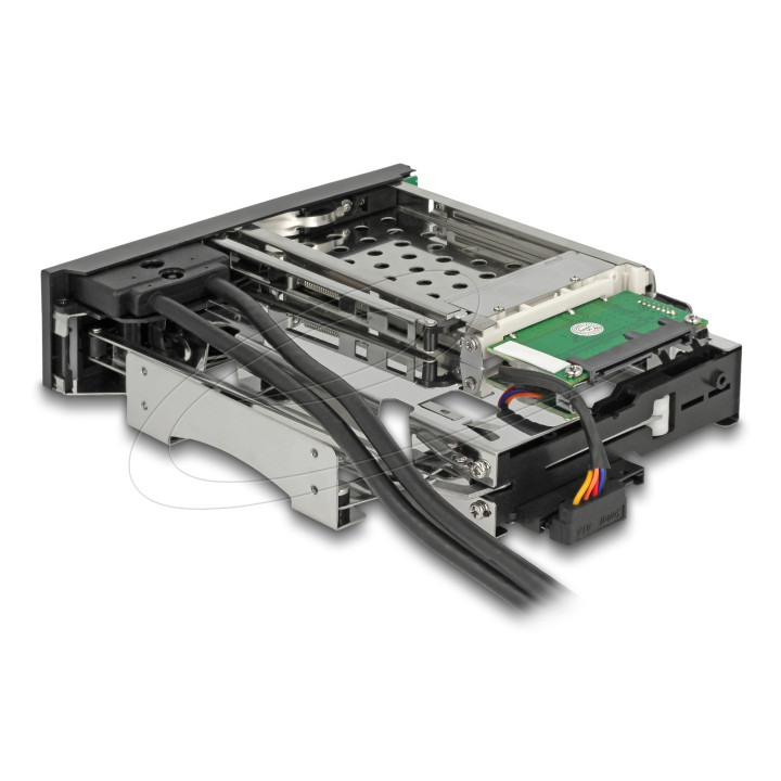 Delock 5.25″ Mobile Rack for 1 x 2.5″ + 1 x 3.5″ SATA HDD + 2 x USB