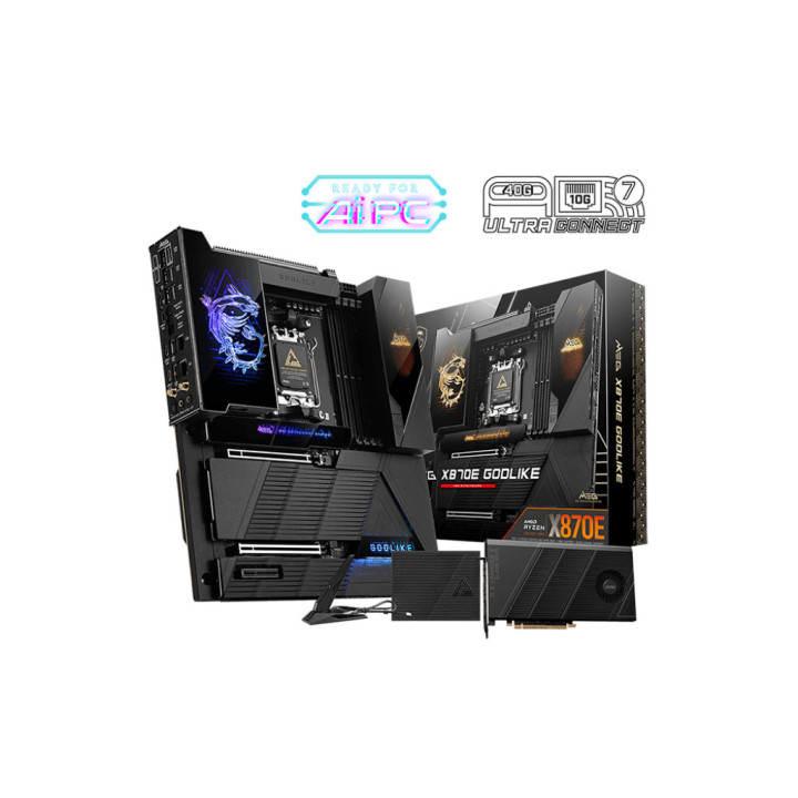 MSI MEG X870E GODLIKE motherboard AMD X870E Ranhura AM5 ATX extensível