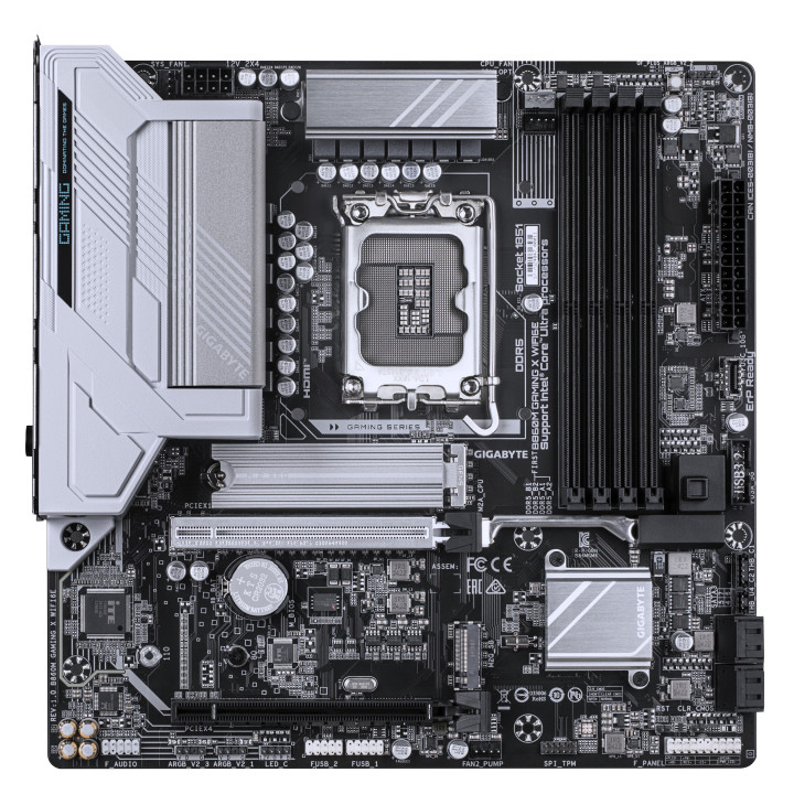 GIGABYTE B860M GAMING X WIFI6E motherboard Intel B860 LGA 1851 (Socket V1) micro ATX