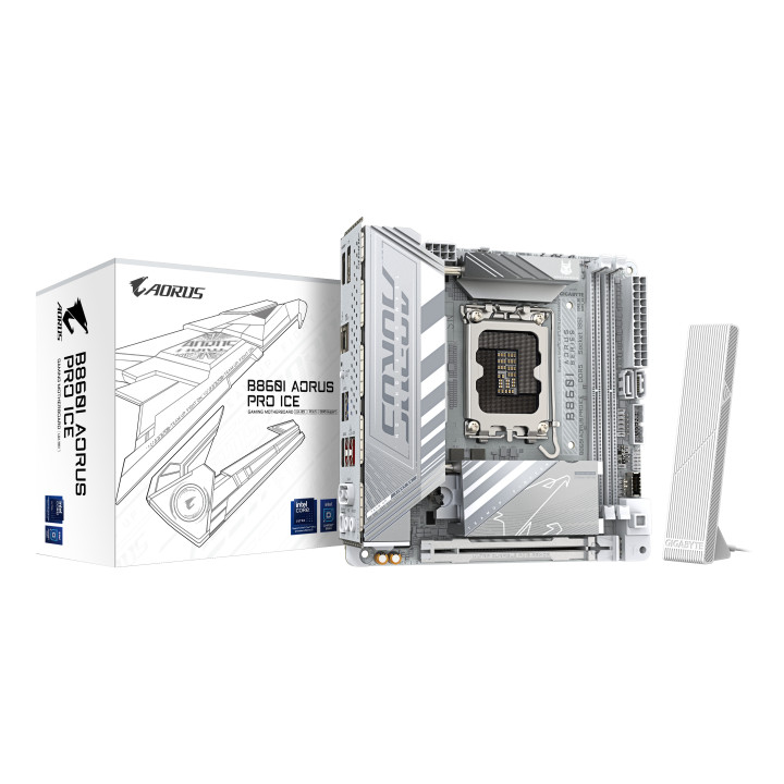 GIGABYTE B860I AORUS PRO ICE motherboard Intel B860 LGA 1851 (Socket V1) mini ITX