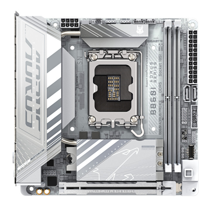 GIGABYTE B860I AORUS PRO ICE motherboard Intel B860 LGA 1851 (Socket V1) mini ITX