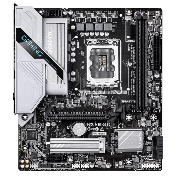 GIGABYTE H810M GAMING WIFI6 motherboard Intel H810 LGA 1851 (Socket V1) micro ATX