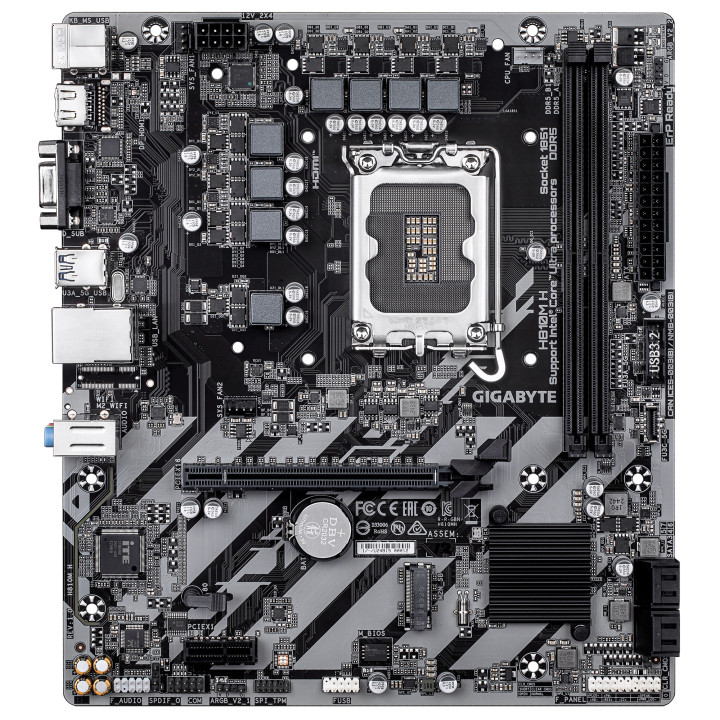 GIGABYTE H810M H motherboard Intel H810 LGA 1851 (Socket V1) micro ATX