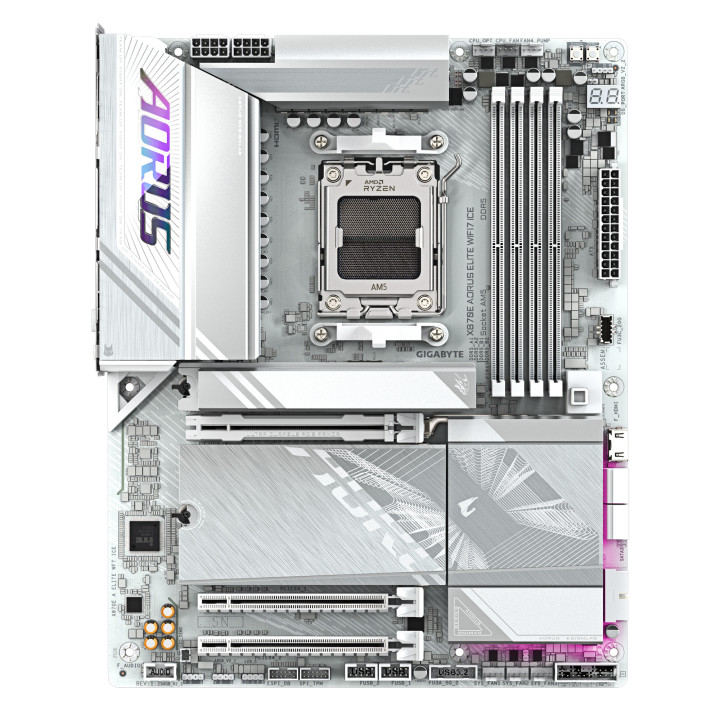 GIGABYTE X870E AORUS ELITE WIFI7 ICE AMD X870E Ranhura AM5 ATX
