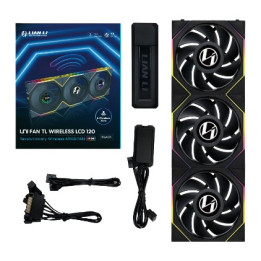 Lian Li 12TLLCD1W3B Sistema de Arrefecimento de Computador Caixa de computador Ventoinha 12 cm Preto