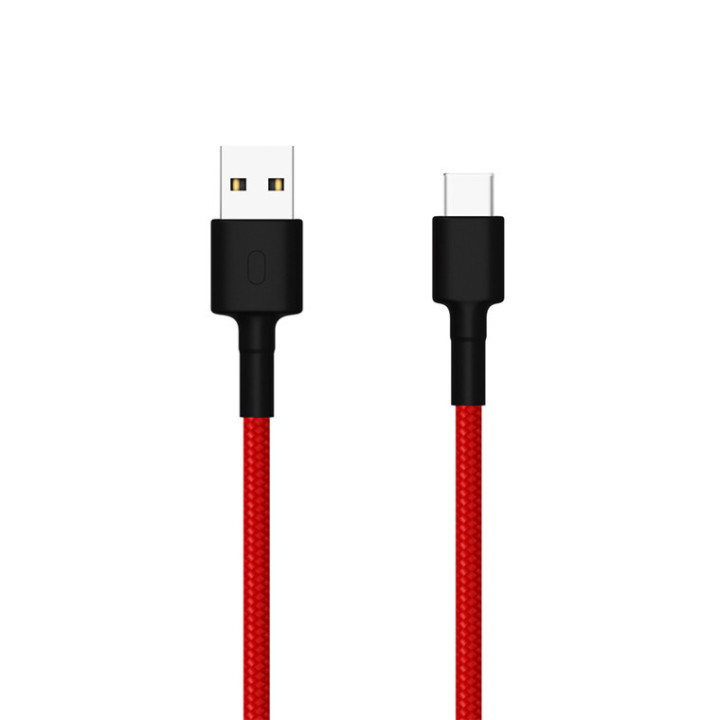 Xiaomi SJV4110GL cabo USB 1 m USB A USB C Preto, Vermelho