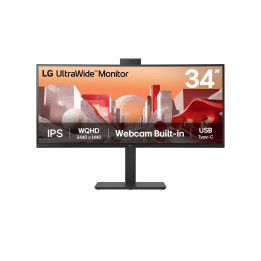 LG 34BA85QE-B monitor de ecrã 86,4 cm (34") 3440 x 1440 pixels Wide Quad HD LCD Preto