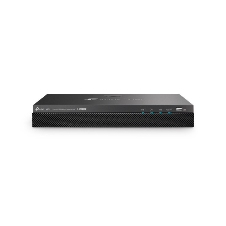 TP-Link VIGI NVR2008H-8MP gravador de vídeo em rede (NVR) Preto