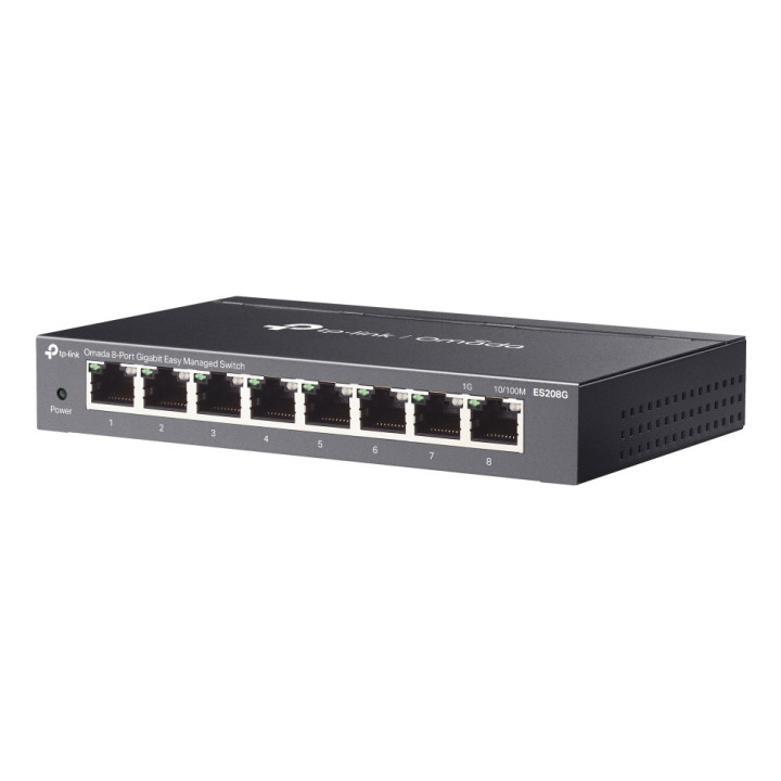 TP-Link Omada ES208G switch de rede Gerido L2 Gigabit Ethernet (10 100 1000) Preto