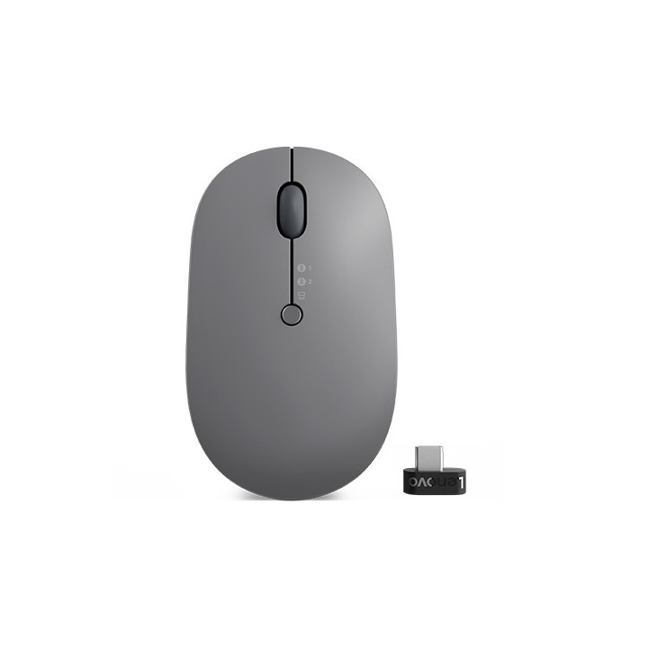 Lenovo Go Wireless Multi Device rato Escritório Ambidestro RF Wireless + Bluetooth + USB Type-A Ótico 2400 DPI