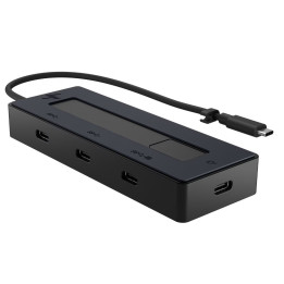 Dock HP 4K USB-C Multiport Hub USB Type-C 10000 Mbit/s Preto