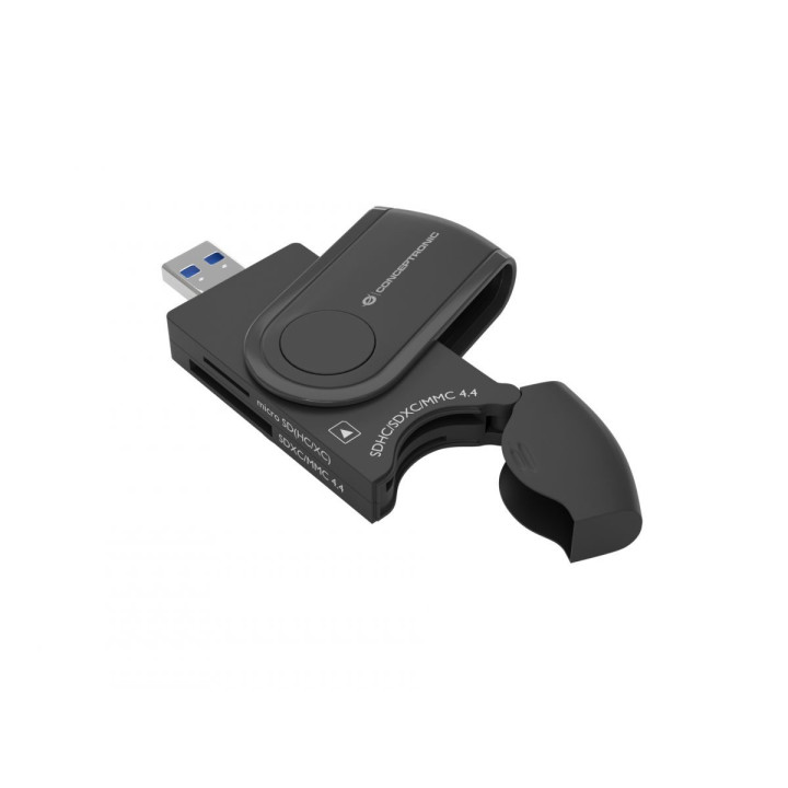 Conceptronic StreamVault BIAN04B leitor de cartões USB 3.2 Gen 1 (3.1 Gen 1) Type-A Preto