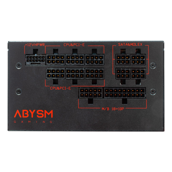 ABYSM Morpheo GX5 1000W fonte de alimentação 20+4 pin ATX ATX Preto, Vermelho