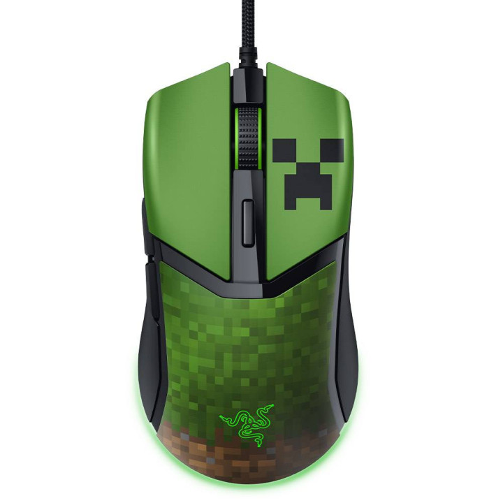 Rato Gaming Razer Cobra Ótico 8500 DPI Minecraft Ed.