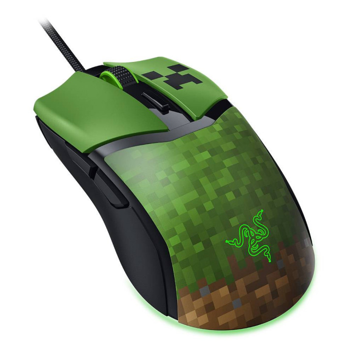 Rato Gaming Razer Cobra Ótico 8500 DPI Minecraft Ed.