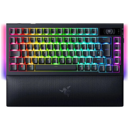 Razer BlackWidow V4 Pro teclado Jogos USB + RF Wireless + Bluetooth QWERTY Estados Unidos (Internacional) Preto