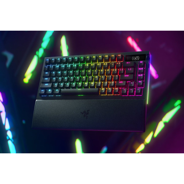 Razer BlackWidow V4 Pro teclado Jogos USB + RF Wireless + Bluetooth QWERTY Estados Unidos (Internacional) Preto