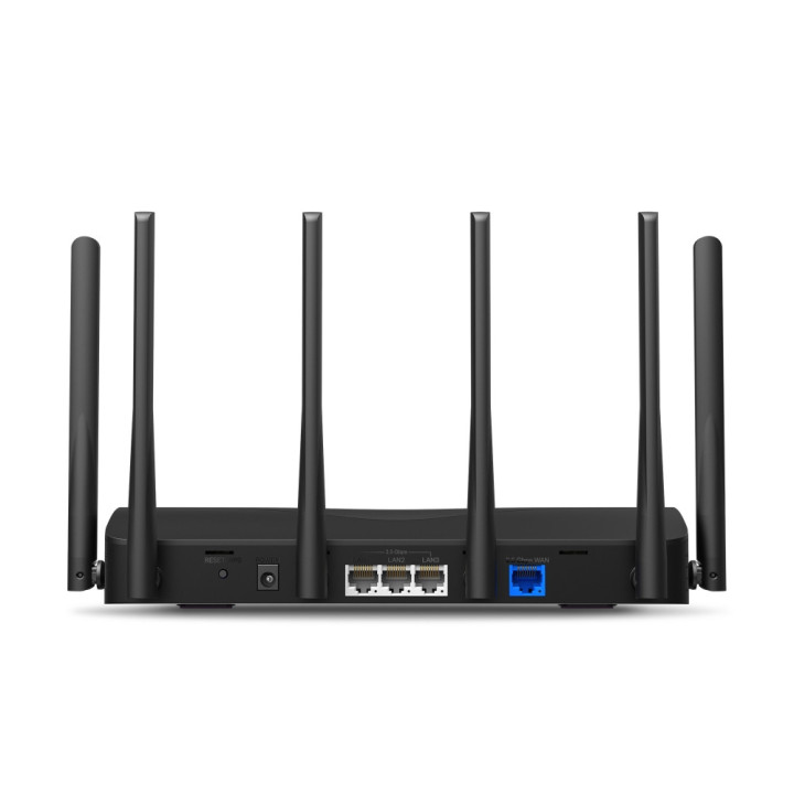 Mercusys MR47BE router sem fios 2.5 Gigabit Ethernet Tri-band (2.4 GHz   5 GHz   6 GHz) Preto