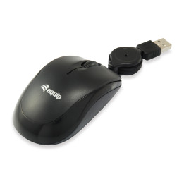 Equip 245103 rato Viagem Ambidestro USB Type-A Ótico 1000 DPI