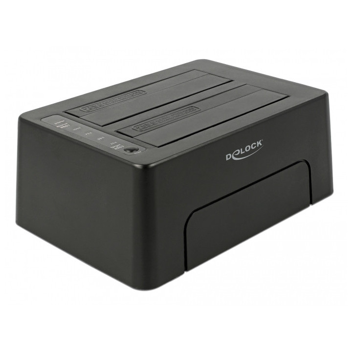 DeLOCK 63957 Docking Station para Discos Rígidos USB 3.2 Gen 2 (3.1 Gen 2) Type-C Preto
