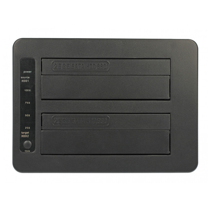 DeLOCK 63957 Docking Station para Discos Rígidos USB 3.2 Gen 2 (3.1 Gen 2) Type-C Preto