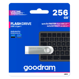 Goodram USB UNO3-2560S0R11 unidade de memória USB 256 GB USB Type-A 3.2 Gen 1 (3.1 Gen 1) Prateado