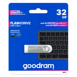 Goodram USB UNO3-0320S0R11 unidade de memória USB 32 GB USB Type-A 3.2 Gen 1 (3.1 Gen 1) Prateado