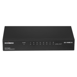 Edimax GS-1008E V2 switch de rede Não-gerido Gigabit Ethernet (10 100 1000) Preto