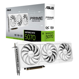 Gráfica ASUS Prime -RTX5070-O12G-WHITE NVIDIA GeForce RTX 5070 12 GB