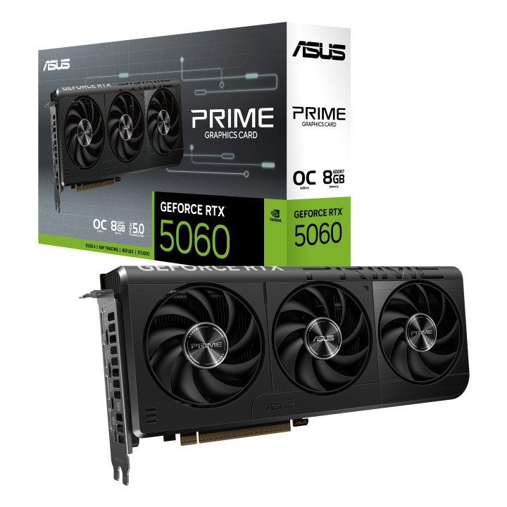 Gráfica ASUS Prime -RTX5060-O8G NVIDIA GeForce RTX 5060 8 GB GDDR7